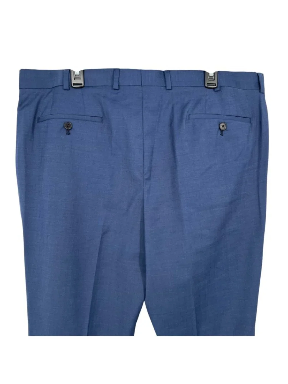 Original Penguin Wool Blend Flat Front Blue Dress Pants Mens Waist 40 NWOT